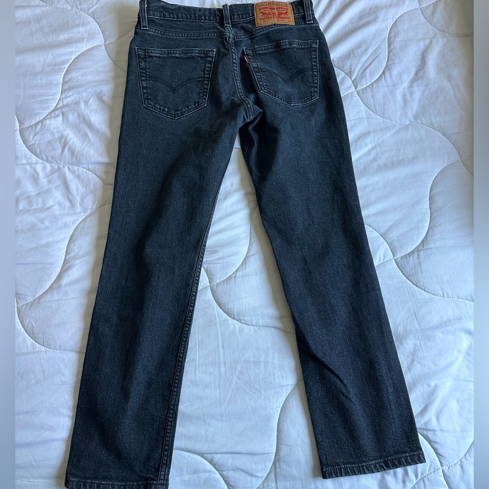 Levi's Black Straight Jeans 30 waist 30 length - Picture 4 of 6